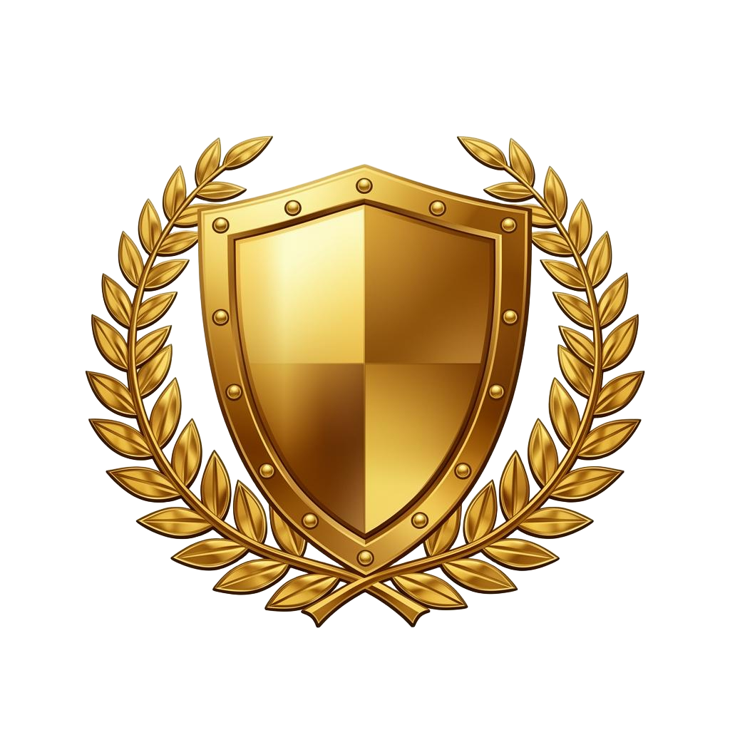 Escudo de garantia dourado